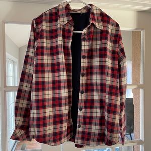 Red Fleece Lined Flannel